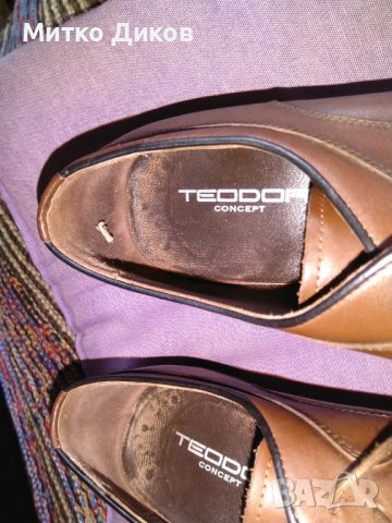 Мъжки официални маркови обувки на Теодор Концепт №42 стелка 28см, снимка 3 - Официални обувки - 39711688