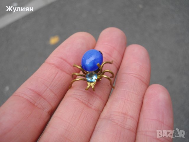 СТАРА БРОШКА ПАЯК , снимка 4 - Антикварни и старинни предмети - 42948636