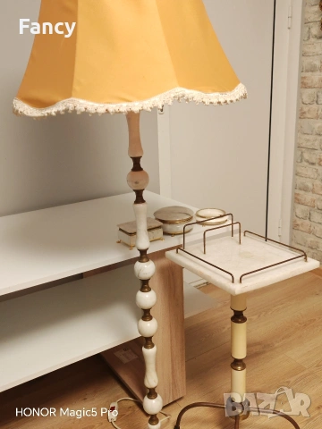 Сет маса, лампа и кутии от мрамор, снимка 11 - Антикварни и старинни предмети - 53586382