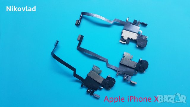 Слушалка, лентов кабел, сензори IPhone X, снимка 3 - Резервни части за телефони - 33593197