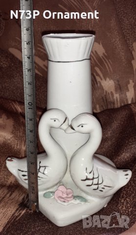 СТАРА ПОРЦЕЛАНОВА ВАЗА.ПЛАСТИКА., снимка 3 - Антикварни и старинни предмети - 32760078