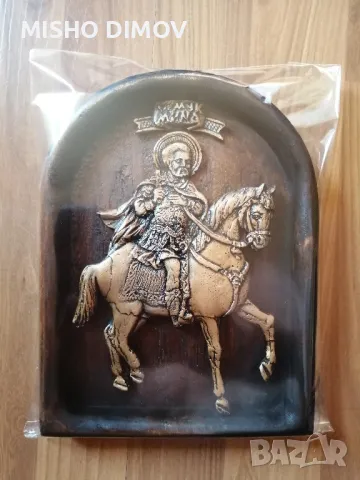 Релефна икона Св. Мина , снимка 3 - Икони - 47597670