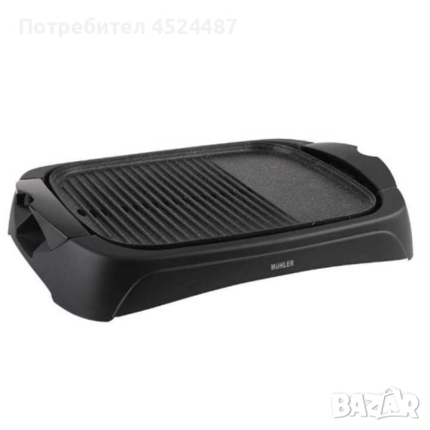 Скара електрическа с капак, мраморно покритие, , снимка 2 - Скари - 51468397