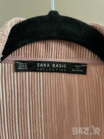 Zara Бомбър розово яке, М размер, снимка 3 - Якета - 48000957