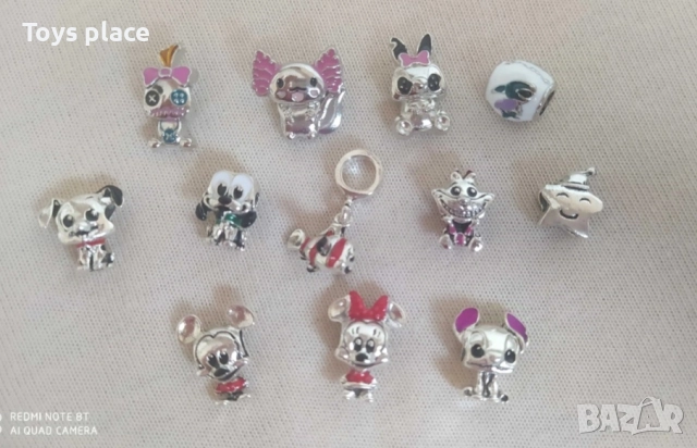 Disney Гривна тип Пандора с Талисмани Лило и Стич Lilo and Stitch Minnie mouse Мини Маус , снимка 11 - Гривни - 51725791