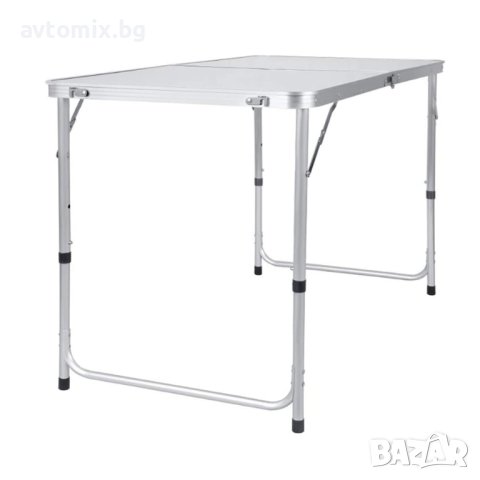 Сгъваема алуминиева маса за пикник и къмпинг, 120 х 60 см, снимка 14 - Къмпинг мебели - 43416365