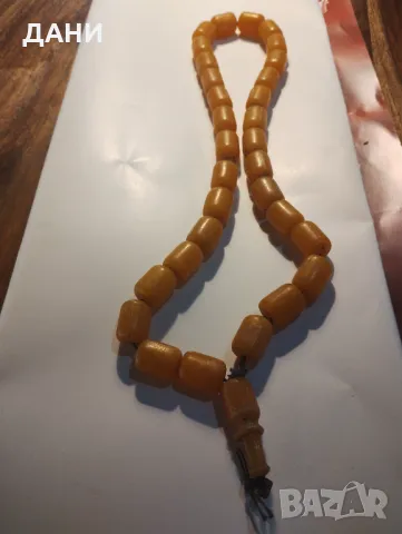 Оригинална, изключително стара кехлибарена броеница, 100 % истински кехлибар,над 120одини, снимка 2 - Други ценни предмети - 49889039