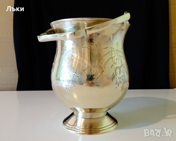 Британски бронзов съд за лед,ледарка,менче,маркиран. , снимка 8 - Антикварни и старинни предмети - 32966143