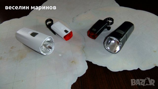 Продавам фарове и стопове за фелосипед два комплекта, снимка 2 - Велосипеди - 32550932