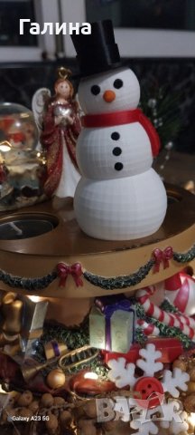 Декоративен снежен човек, снимка 9 - Декорация за дома - 43158789