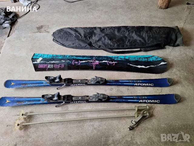 СКИ ATOMIC 9-20 170см;  СНОУБОРД NIDECKER  160см.
