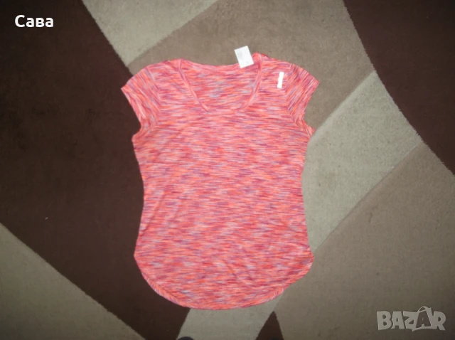 Тениски REEBOK  дамски,М-Л-ХЛ  /синя и оранж/, снимка 7 - Тениски - 37667067