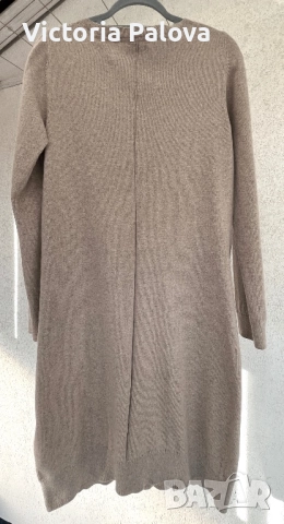 Луксозна зимна рокля органик памук 70% и кашмир 30%, снимка 7 - Рокли - 52651557