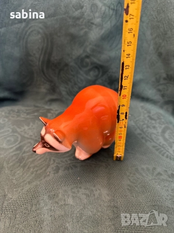 Статуетка „Енот“. ЛФЗ „Ломоносов, снимка 9 - Статуетки - 52999115