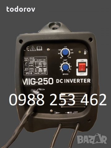 250А МАХ Телоподаващо Инверторно Professional MOSFET MIG/CO2, снимка 2 - Други машини и части - 27837015