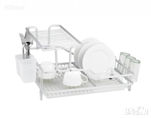 Сушилник за съдове 2 нива Luigi Ferrero НЕРЪЖДАЕМА СТОМАНА, снимка 2 - Други стоки за дома - 52832766