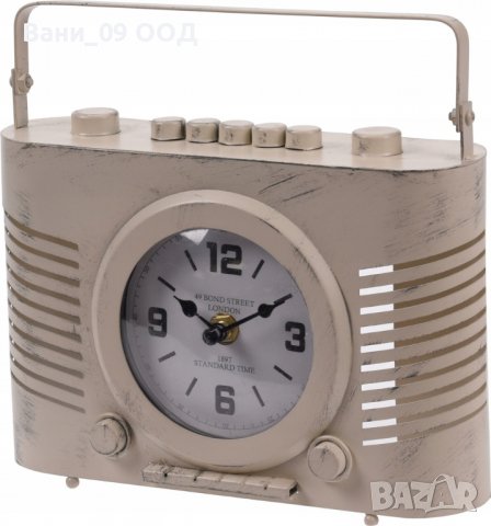 Часовник с дизайн на ретро радио, снимка 3 - Други - 39660736