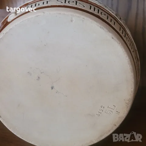 разкошен старинен немски буркан от порцелан ръчно изработен, снимка 6 - Антикварни и старинни предмети - 49207875