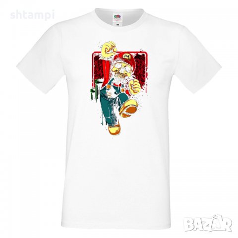 Мъжка тениска Mario Zombie Игра,Изненада,Подарък,Празник,Повод, снимка 1 - Тениски - 37243341
