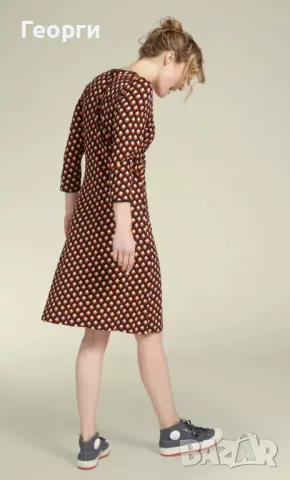 Елегантна всекидневна зелена рокля King Louie, допущам коментар по цената, снимка 3 - Рокли - 50421495