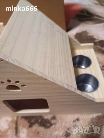 Дървена къщичка за вълнисти папагали, снимка 2 - Папагали - 53342866