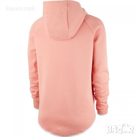 Nike Tech Fleece Cape Women's Pink Hoodie Full Zip, снимка 12 - Суичъри - 38100888