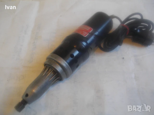 Немски оригинален старото качество електрически прав шлайф 20000 об/мин 230W цанга ф6мм ОТЛИЧЕН, снимка 2 - Други инструменти - 51311022