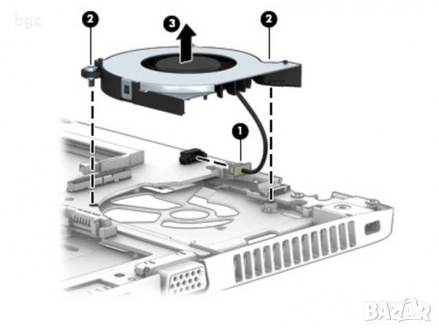 НОВ Вентилатор за HP Elitebook 820 720 725 G1 G2 780895-001 730547-001 ProBook 650 G1 KSB0405HBA02, снимка 6 - Лаптоп аксесоари - 27471557