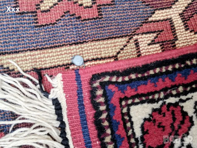 Ръчно тъкан вълнен килим.Произход Иран.Антика за ценители., снимка 7 - Килими - 49154110