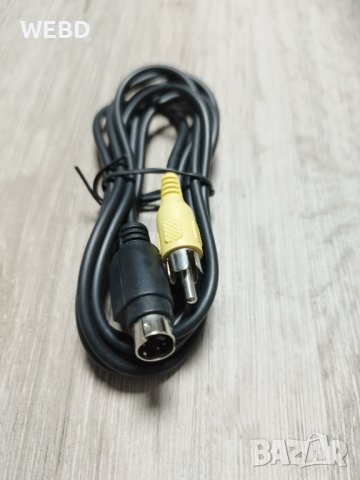 Кабел S-video 4 пин M-RCA M 1M, снимка 1