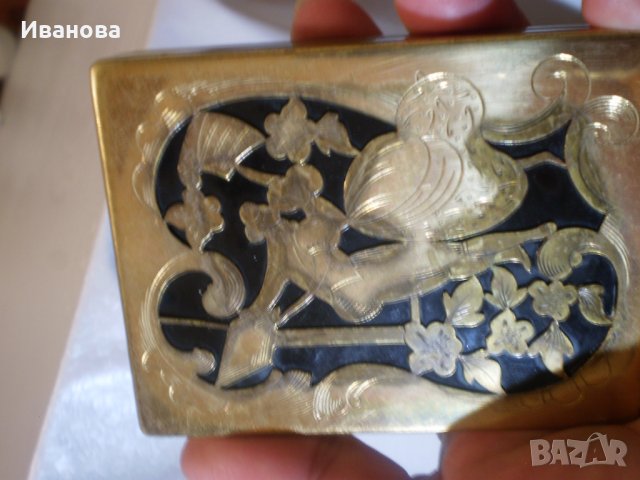 Две уникални позлатени пудриери-руска и френска , снимка 11 - Други ценни предмети - 29553623