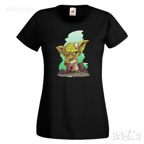 Дамска тениска Star Wars Yoda Игра,Изненада,Подарък,Геймър,, снимка 2 - Тениски - 36790213