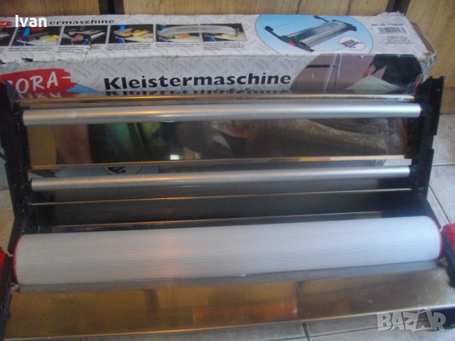 Нова Немска Машина Ръчна Залепяне/Поставяне На Тапети до 58 см-Инокс-Комплект-Kleistermaschine DECOR, снимка 14 - Други инструменти - 36790834