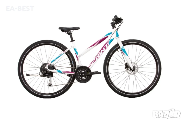 🚴‍♀️✨ Велосипед SINTERO LADY RIGID 28 – Бял, 440mm | Стил и комфорт! 🤍🌟, снимка 1
