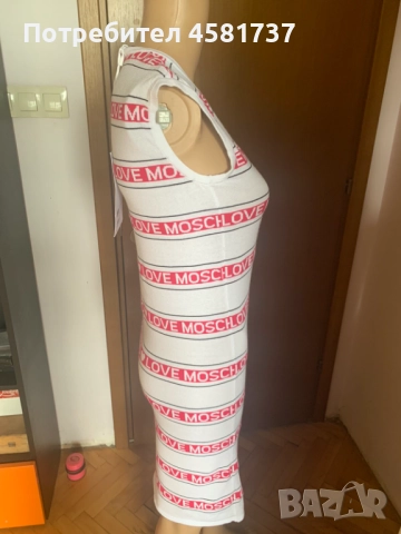 Рокля Love Moschino, нова с хартиен етикет, снимка 3 - Рокли - 51976693