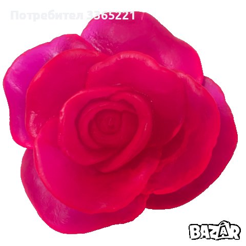  Сапун в форма на роза, снимка 2 - Ръчно изработени сувенири - 37957938