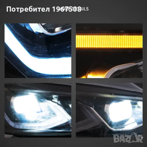 Комплект LED фарове със старт анимация за ГОЛФ 7 2013-2016, снимка 4 - Части - 47370029