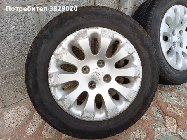  гуми с джанти за Ситроен (Пежо), снимка 4 - Гуми и джанти - 52390516