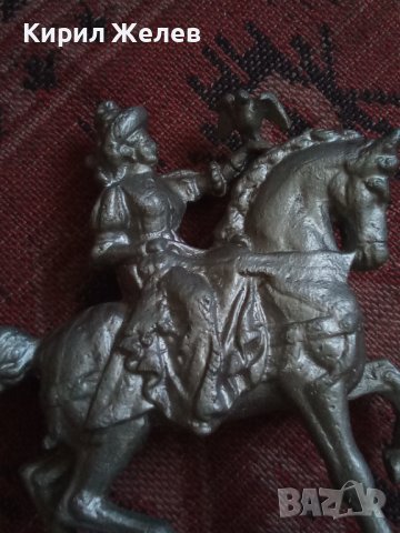 Сувенир стар кон с конник ловец  29123, снимка 7 - Декорация за дома - 37270650