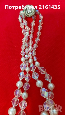 Прекрасно колие от 60-те години на миналия век Яблонекс Чехословакия , снимка 3 - Антикварни и старинни предмети - 52932729