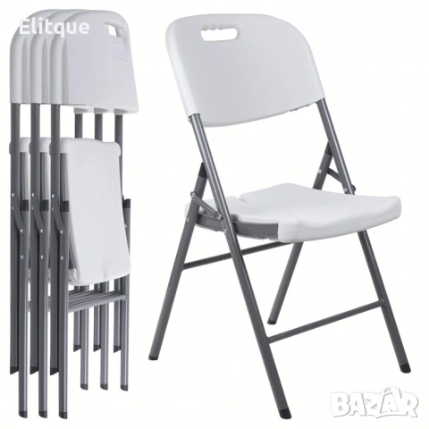 Комплект 4 броя сгъваеми кетъринг столове за градина и събития - удобни и издръжливи, снимка 2 - Столове - 53203002