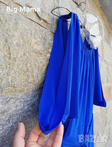 Рокля в кралско син цвят, снимка 3 - Рокли - 27158132