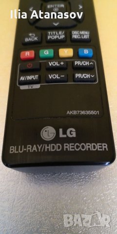 LG AKB 73635501 дистанционно Blu-ray HDD recorder , снимка 2 - Аудиосистеми - 32252049
