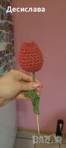 букет от свещи,плетени играчки и цветя, снимка 12 - Колекции - 48977524