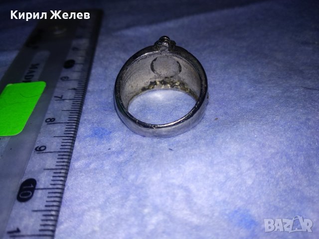 ПОСРЕБРЕН ТУРСКИ РЯДЪК ПРЪСТЕН от БЛАГОРОДНА СТОМАНА с ФАСЕТИРАН ЧЕРВЕН КРИСТАЛ 36600, снимка 9 - Пръстени - 39710029
