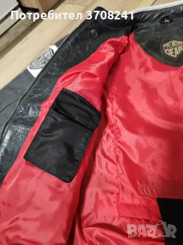 мъжко кожено мото яке, снимка 17 - Якета - 47959469