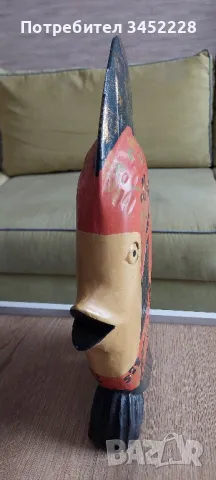 дърворезба височина 41см , снимка 5 - Декорация за дома - 48639812