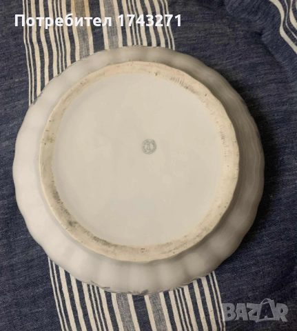 Голяма порцеланова купа произведена в Разград, снимка 6 - Чинии - 52949485