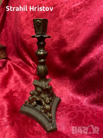 Свещници и кандило, снимка 2 - Антикварни и старинни предмети - 53278547