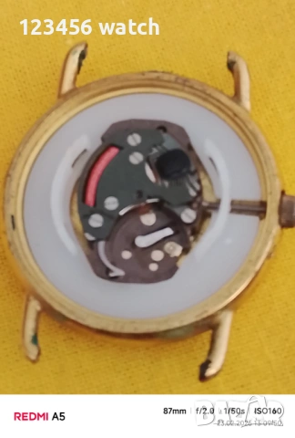 Позлатан швейцарски часовник, снимка 5 - Мъжки - 53591913